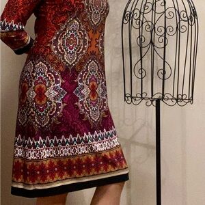 London Times Dress Size 6 Knee Length